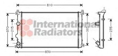 VAN WEZEL 43002322 -  Радиатор, охлаждение двигателя